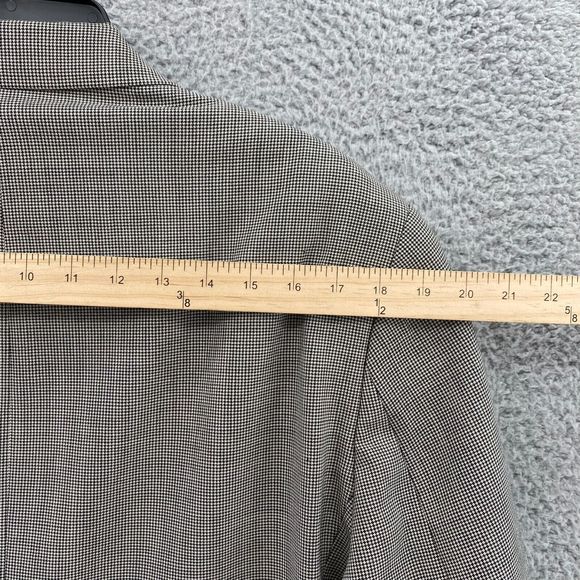 Ralph Lauren Adult 40R HoundsTooth Grey Blazer Two Button Jacket 100% Wool Men's - Picture 9 of 13